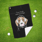 Serviette De Golf Chien frigorifique avec Bubblegum Funny Beagle