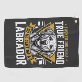 Serviette De Golf Chien Labrador véritable ami (Horizontal)