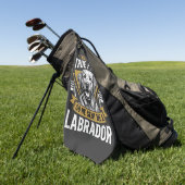 Serviette De Golf Chien Labrador véritable ami (Vert)