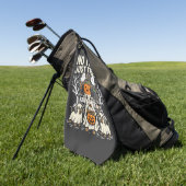Serviette De Golf Chien Mignon Halloween Pas de Farces Rien que des (Vert)