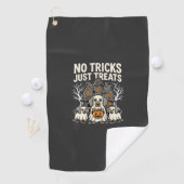 Serviette De Golf Chien Mignon Halloween Pas de Farces Rien que des (En situation)