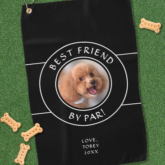 Serviette De Golf Chien Photo Amusant Meilleur Ami Par Par Modern Pr