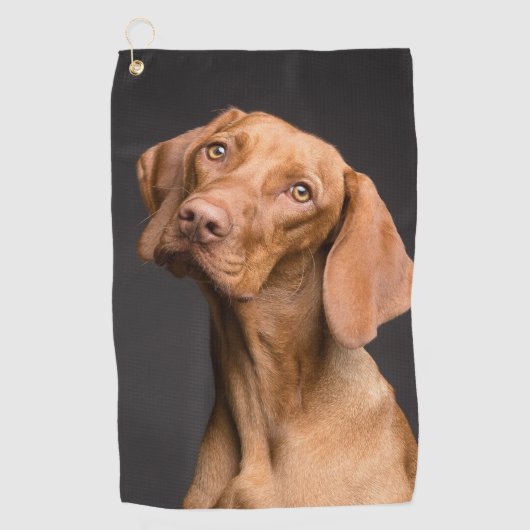 Serviette De Golf Chien sportif de Vizsla (Devant)