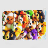 Serviette De Golf Chiens (Horizontal)