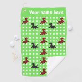 Serviette De Golf Chiens écossais (En situation)