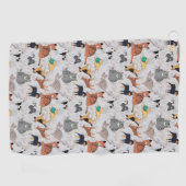 Serviette De Golf Chiens Et Chats Cutes Design Motif (Horizontal)