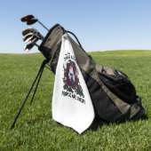 Serviette De Golf Chiens Parce que les Gens sont Flippants Haloween (Vert)