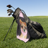 Serviette De Golf Chihuahua Bling       (Vert)