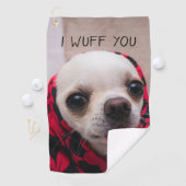Serviette De Golf Chihuahua mignon Je vous jure que vous aimez Valen (En situation)