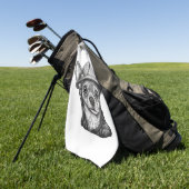 Serviette De Golf Chihuahua Ouvrier de construction (Vert)