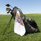 Serviette De Golf Chill Thrills Halloween Sloth T-Shirt surdimension (Vert)