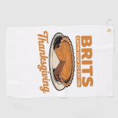 Serviette De Golf Chillin avec mes clés Thanksgiving Family Essence (Horizontal)