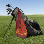Serviette De Golf Chine Dragon, 2024 Année Du Dragon (Vert)