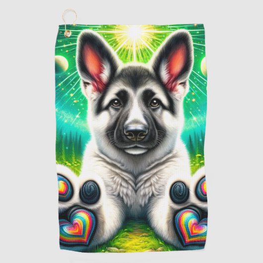Serviette De Golf Chiot (Devant)