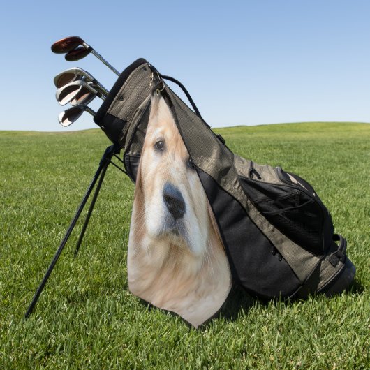 Serviette De Golf Chiot Golden Retriever (Vert)