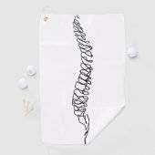 Serviette De Golf Chiropractor Chiropractic Spine Wellness Chiro (En situation)