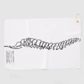 Serviette De Golf Chiropractor Chiropractic Spine Wellness Chiro (Horizontal)