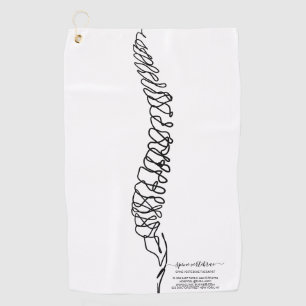 Serviette De Golf Chiropraticien Santé de la colonne vertébrale Chir