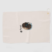 Serviette De Golf Chocolat mignon Labrador Chien - Bailey | Cadeau p (Horizontal)