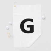 Serviette De Golf Choisir une lettre | Police : Ouvrir Sans Condensé (En situation)