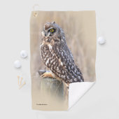 Serviette De Golf Chouette à courte portée avec trou dans les marais (En situation)