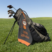 Serviette De Golf Chouette/Automne/Automne/Halloween/citrouille (Vert)