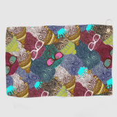 Serviette De Golf Chouette dans la couronne (Horizontal)