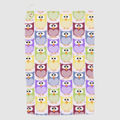 Serviette De Golf Chouettes mignonnes, Chouette Motif, Chouettes pou (Devant)