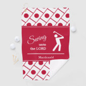 Serviette De Golf Chrétien sur mesure JAPON (En situation)