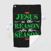 Serviette De Golf Christian Christmas Toxits Jésus Is The Reason For (En situation)
