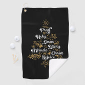 Serviette De Golf Christian Christmas Tree Family Holiday Church (En situation)