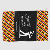Serviette De Golf Christian Swing Au Seigneur Personnalisé UGANDA (Horizontal)