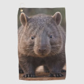 Serviette De Golf Chubby The Australian Wombat, (Devant)