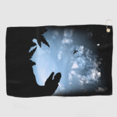 Serviette De Golf Ciel jurassique (Horizontal)