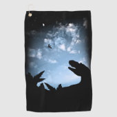 Serviette De Golf Ciel jurassique (Devant)