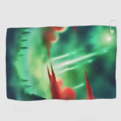 Serviette De Golf ciel vert (Horizontal)