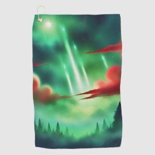 Serviette De Golf ciel vert