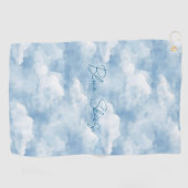 Serviette De Golf Cieux bleus Nuages (Horizontal)