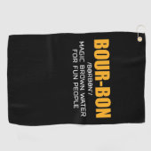 Serviette De Golf Cigar Lover | Bourbon Magic Brown (Horizontal)