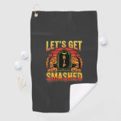 Serviette De Golf Cimetière de citrouilles Halloween dévasté (En situation)