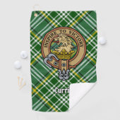 Serviette De Golf Cimier de lion Clan Currie sur Tartan (En situation)
