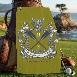 Serviette De Golf Cimier et rames personnalisés Smith Invitational O