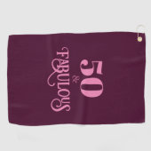 Serviette De Golf Cinquante et fabuleux Anniversaire de Bourgogne (Horizontal)
