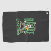 Serviette De Golf Citation d'argent de chien drôle goutte (Horizontal)
