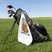 Serviette De Golf Citation de citrouille d'Halloween Jack O Lantern (Vert)