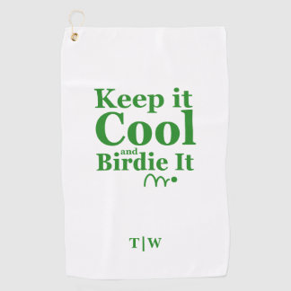 Serviette De Golf Citation De Golf Drôle Garder Il Cool Et Birdie It