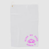 Serviette De Golf Citation de golf "Kiss My Putt" Wordplay Butt | Dr (Devant)
