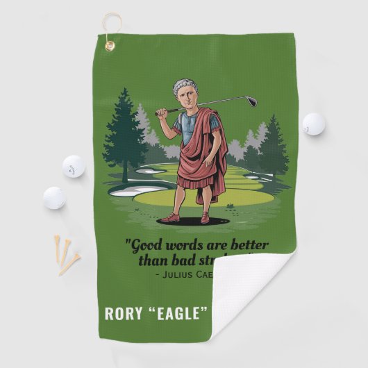 Serviette De Golf Citation de Golfeur Funny sur mesure (En situation)