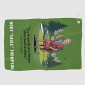 Serviette De Golf Citation de Golfeur Funny sur mesure (Horizontal)