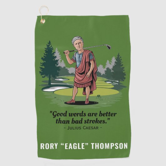 Serviette De Golf Citation de Golfeur Funny sur mesure (Devant)